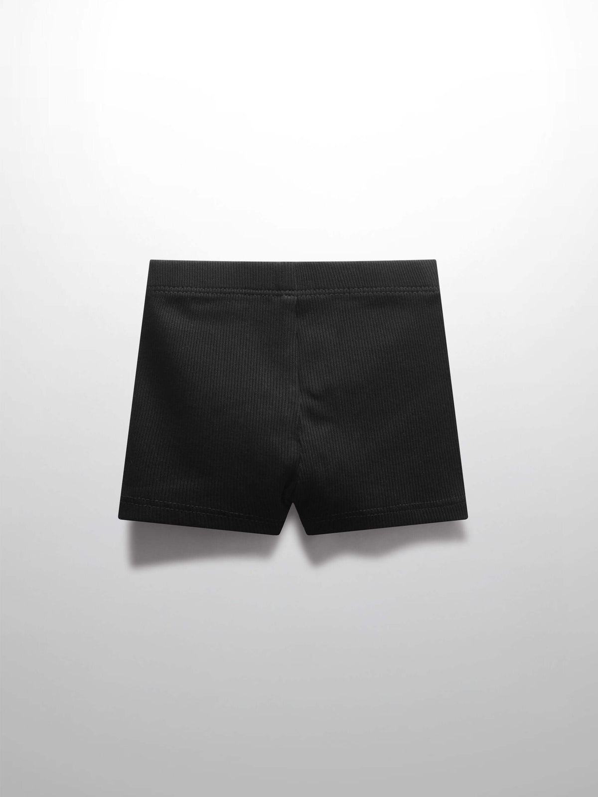 Biker shorts, Adee black ribbed, thin unisex basics