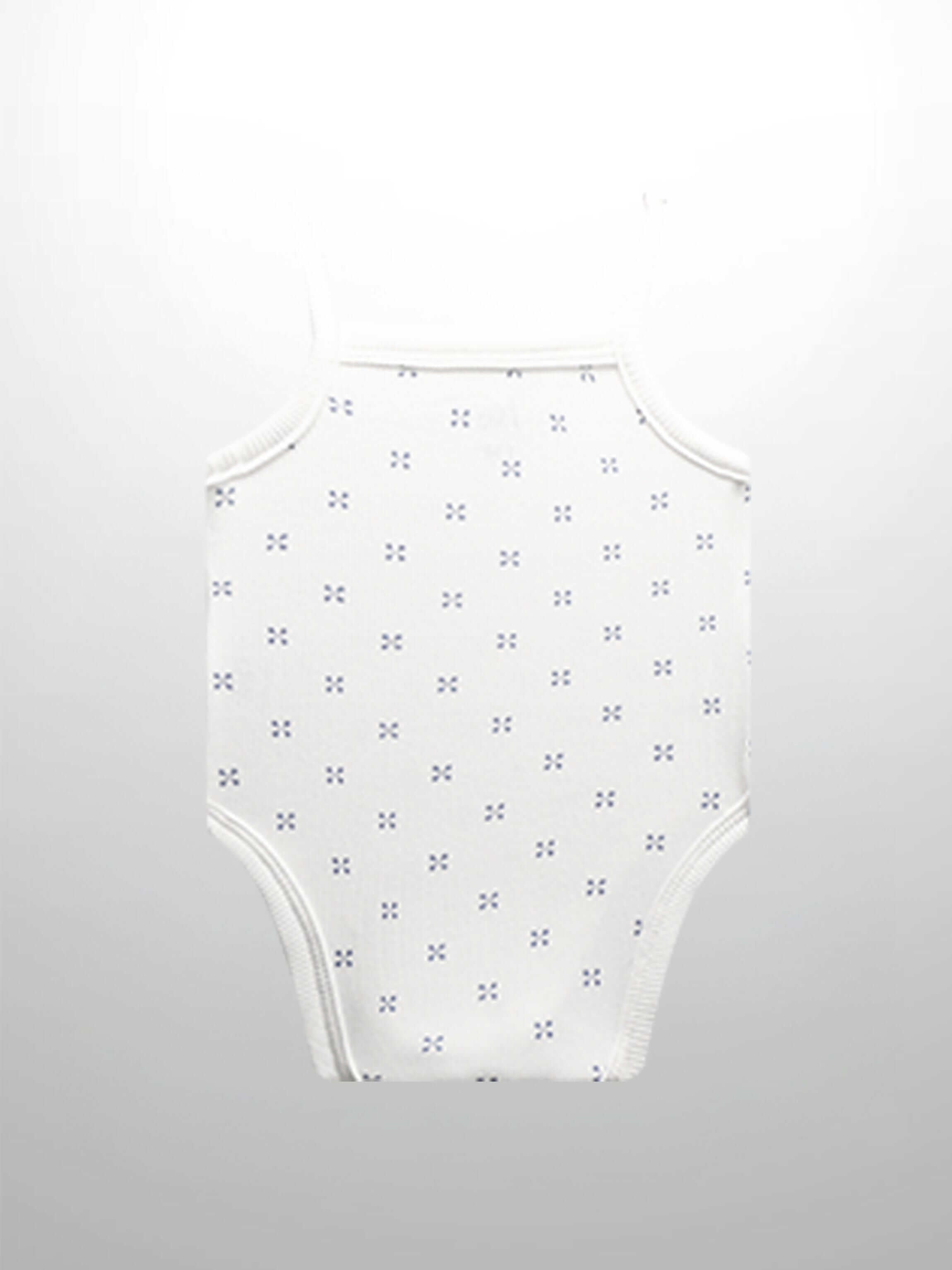 Light blue diamond pattern bodysuit