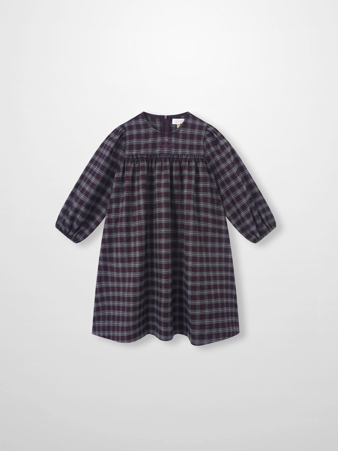Adee burgundy plaid girls&