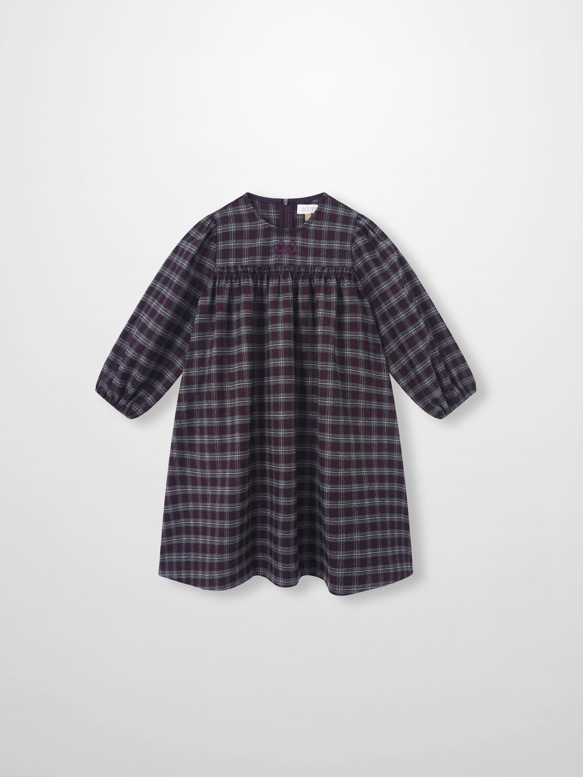 Adee burgundy plaid girls&