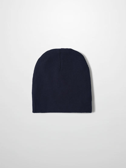Mock Neck Beanie - Navy