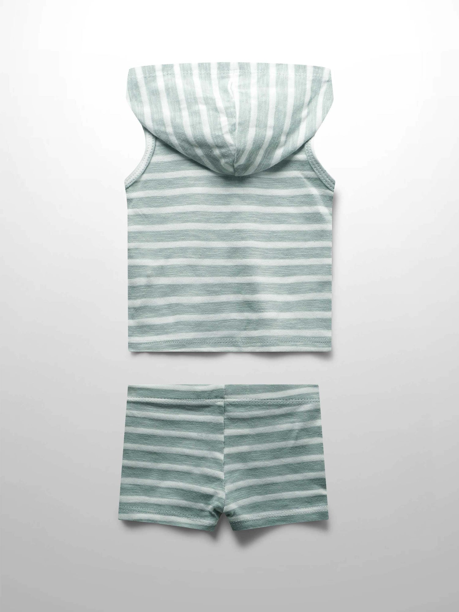 Striped Tank Set- Pastel Green