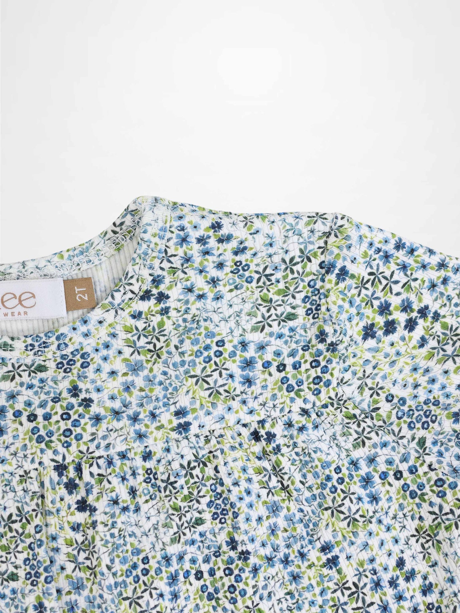 Blue Floral Robe - Short Sleeve