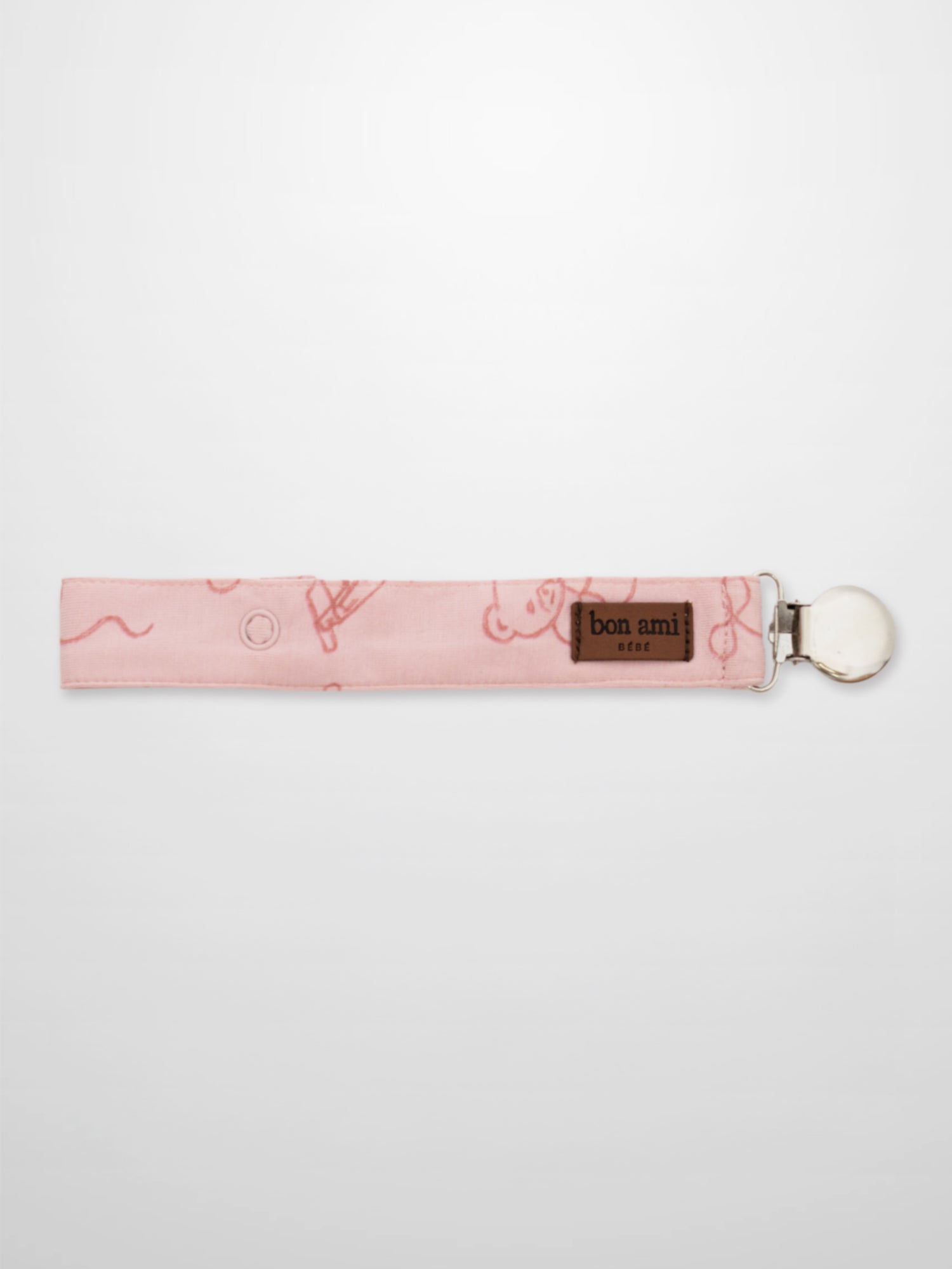 Storybook Pacifier Clip - Pink
