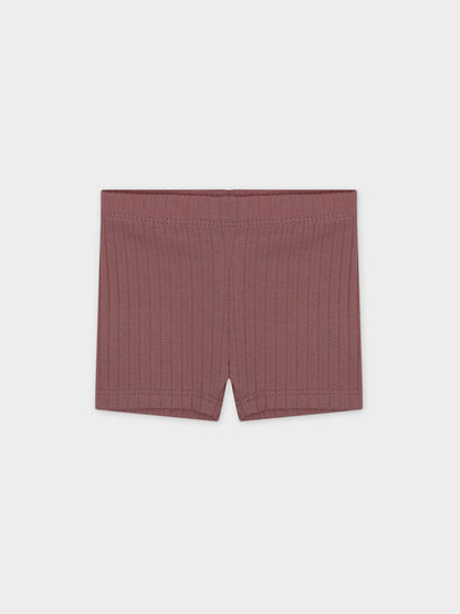 Pointelle V-Neck Short Set-Mauve