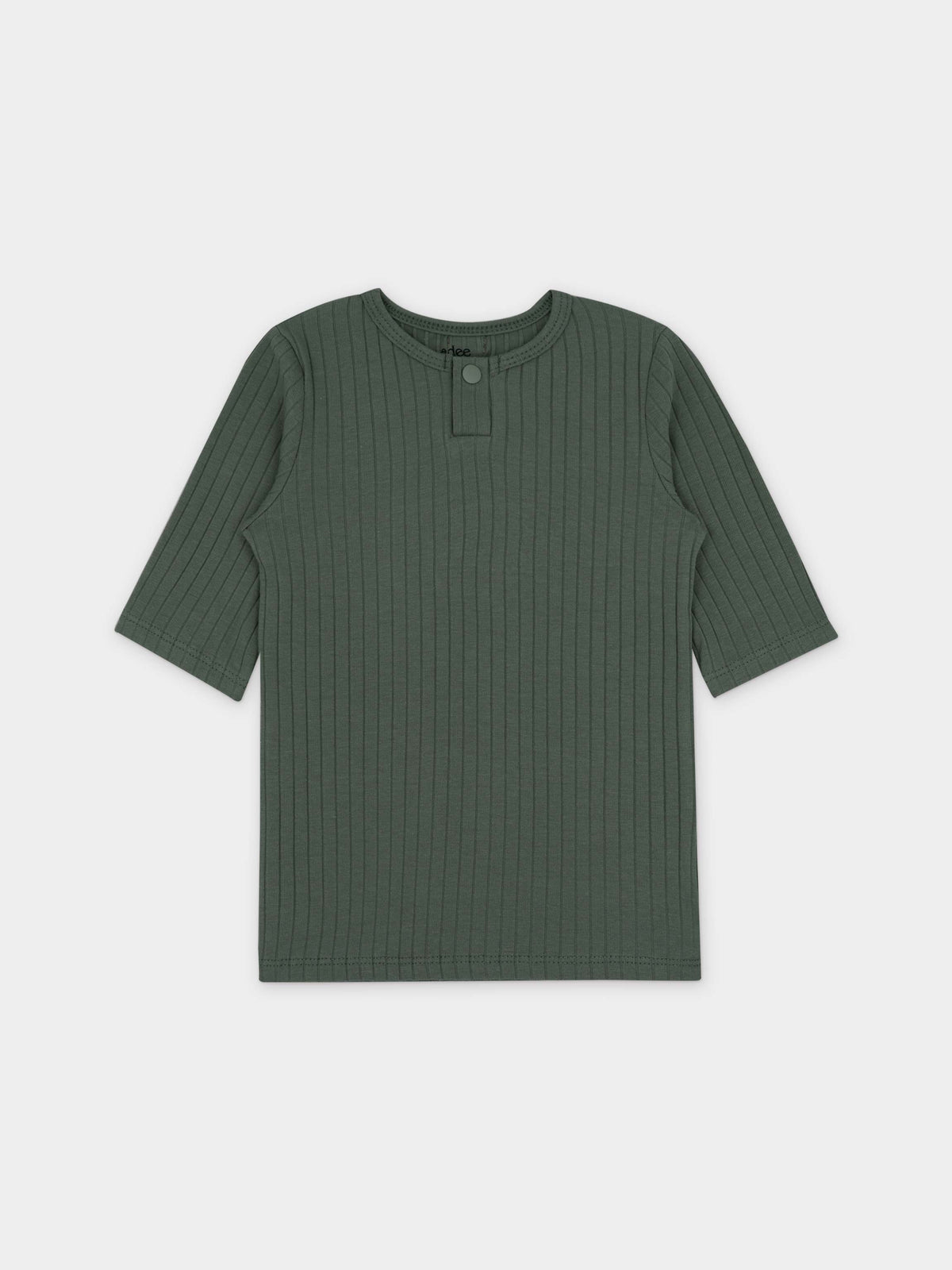 Green ribbed kids&