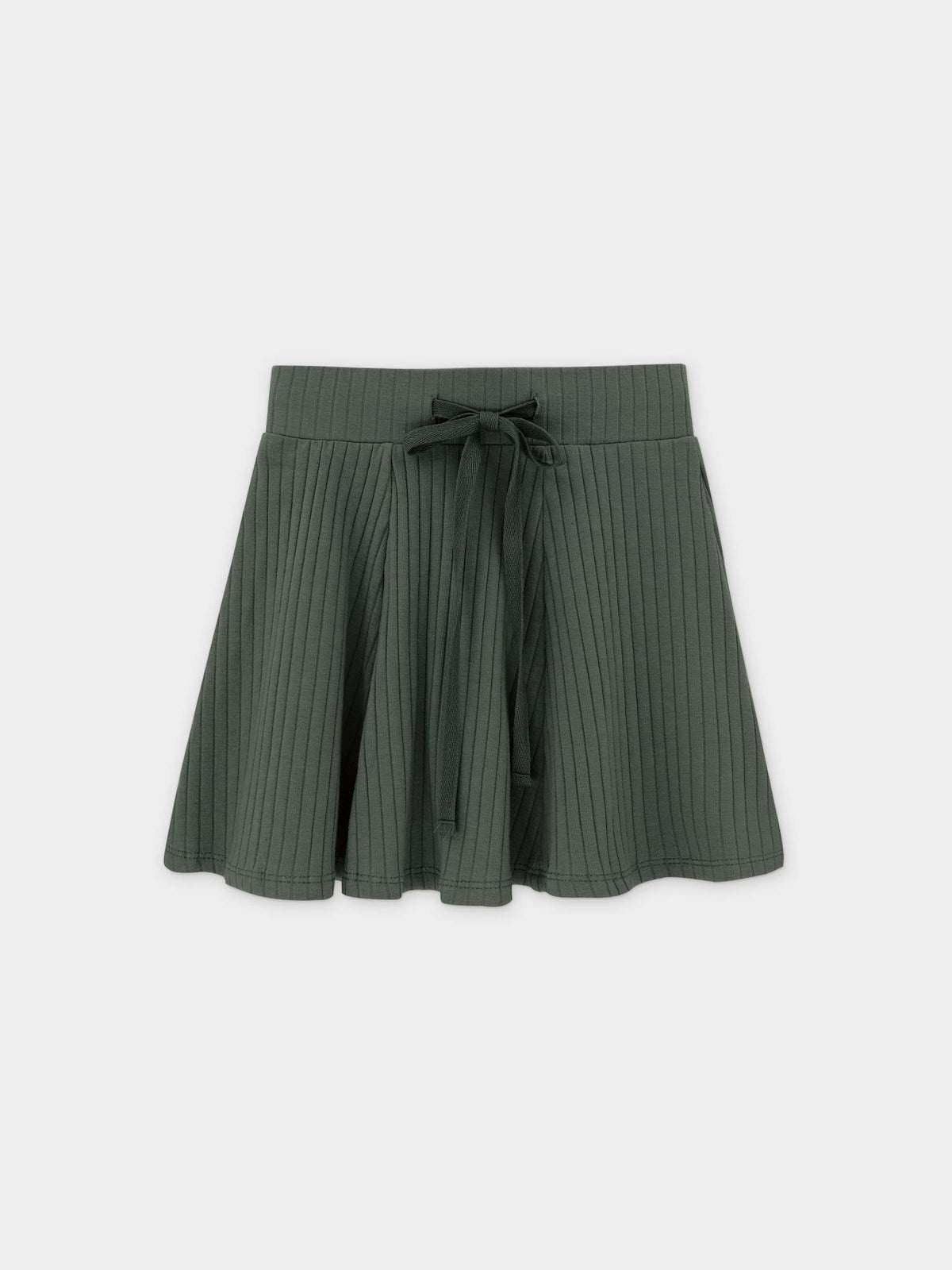 Green pleated kids&