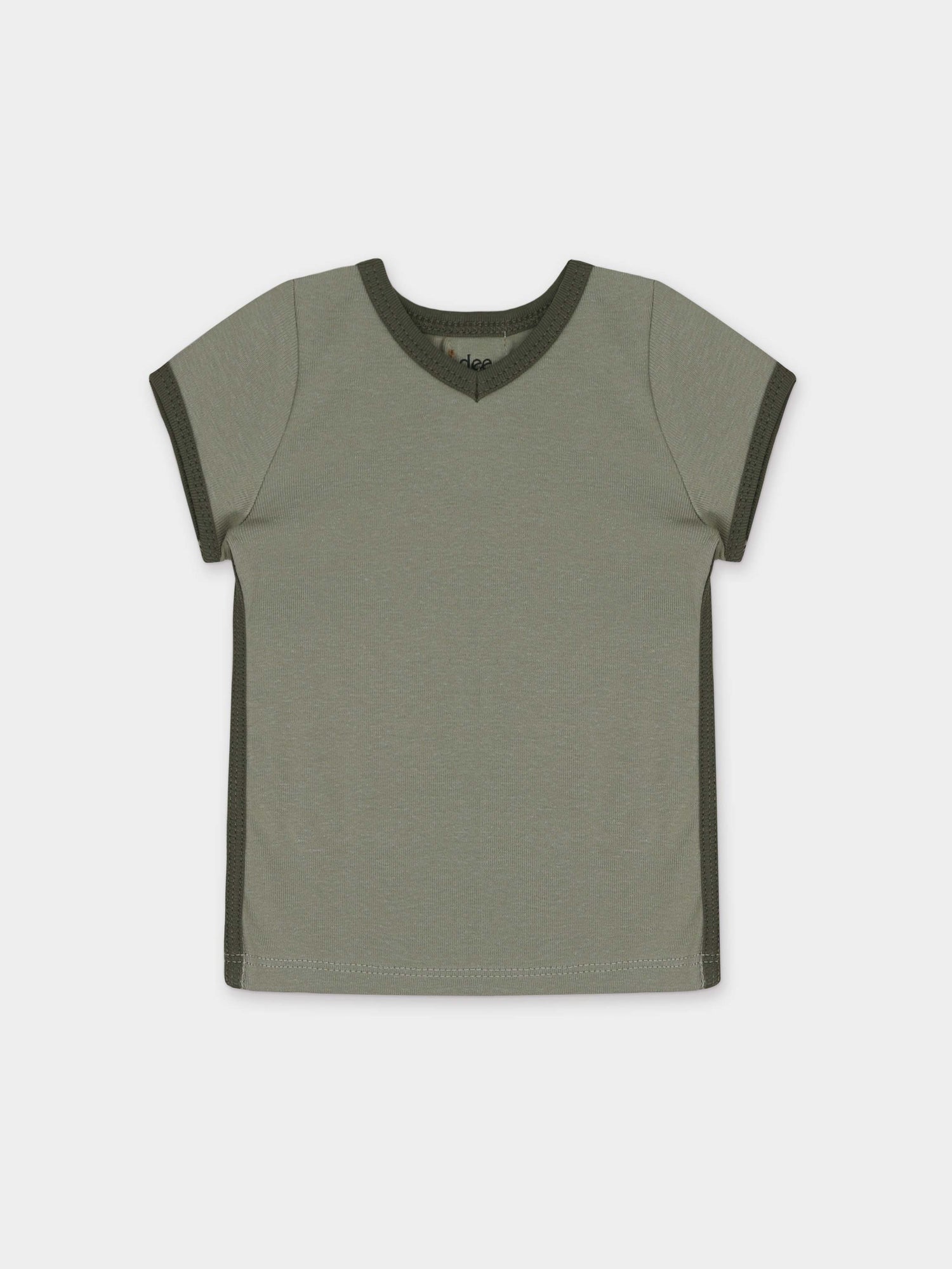 Racer Trim Short Sleeve T-Shirt-Green