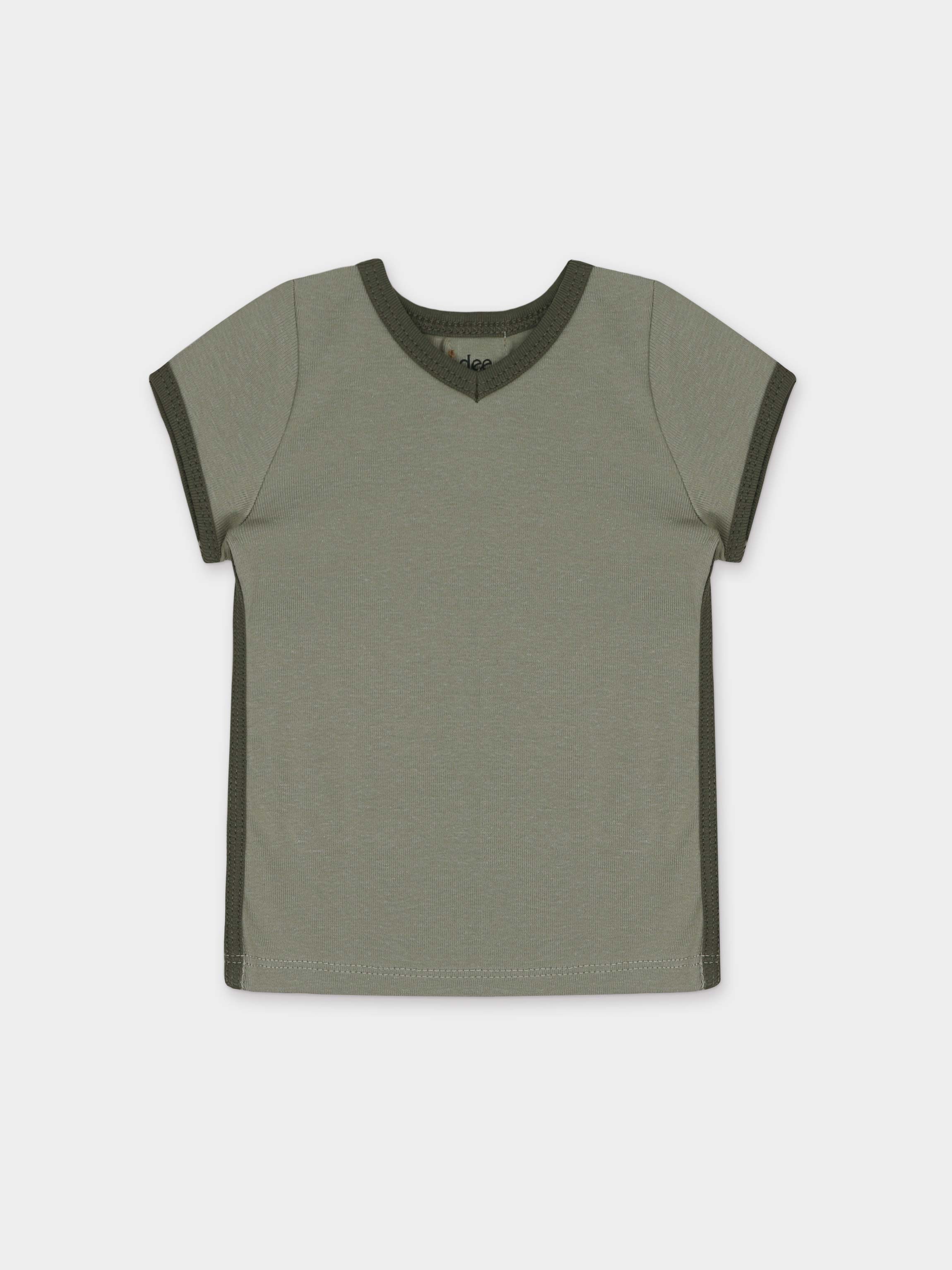 Racer Trim Short Sleeve T-Shirt-Green