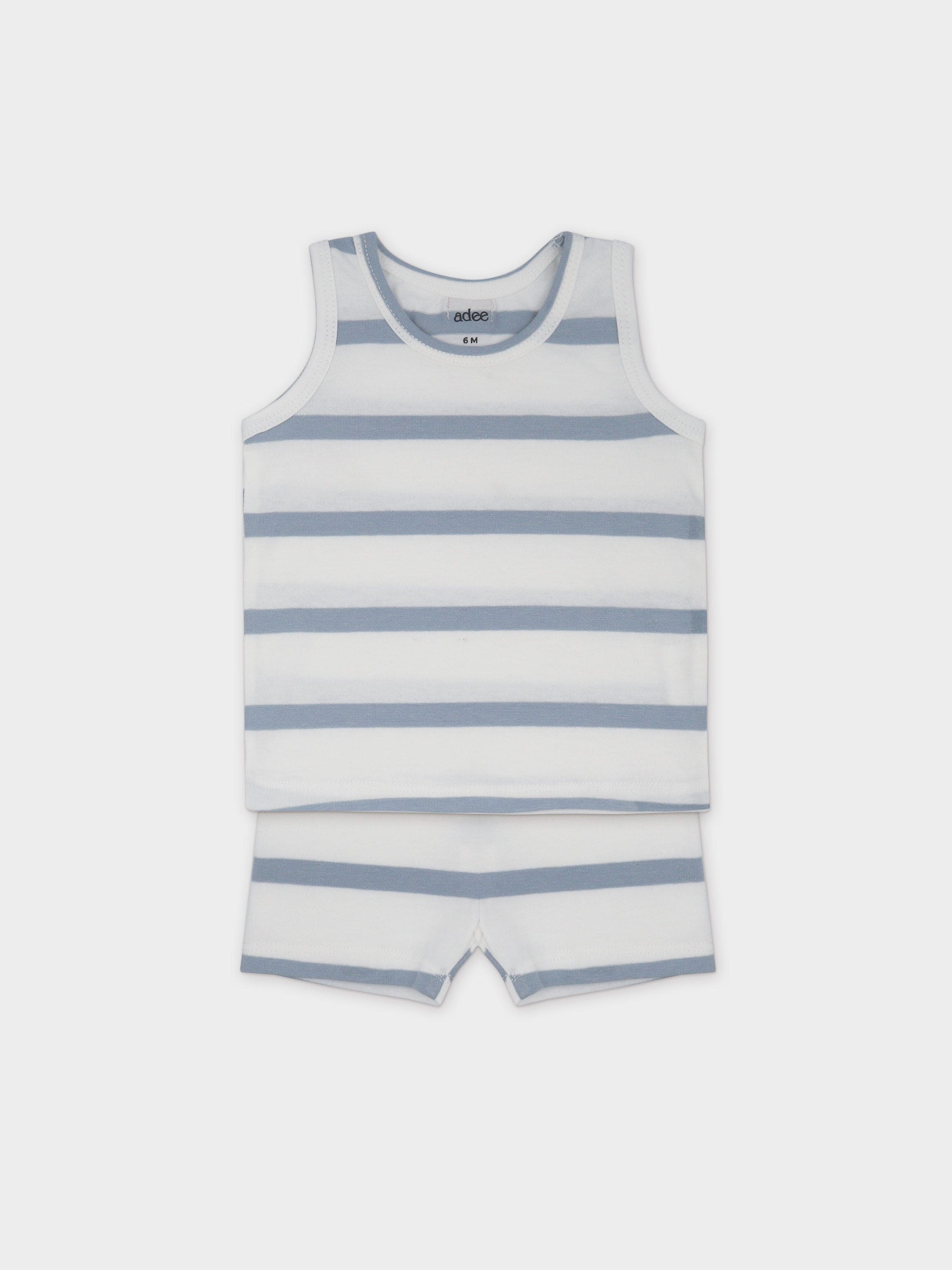 Tank Set-Blue &amp; White Stripe