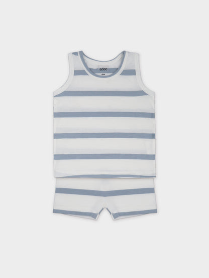 Tank Set-Blue &amp; White Stripe