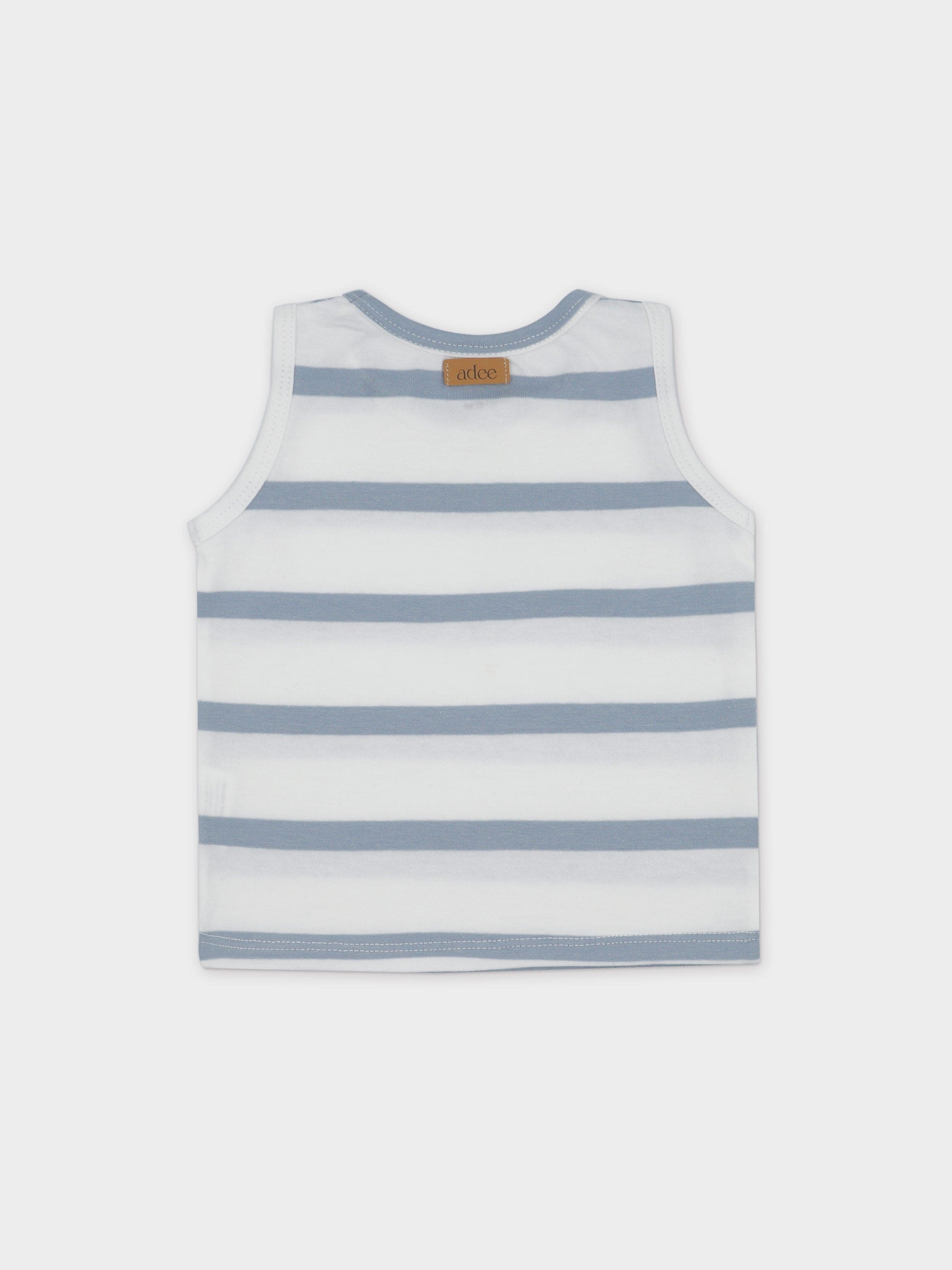 Tank Set-Blue &amp; White Stripe