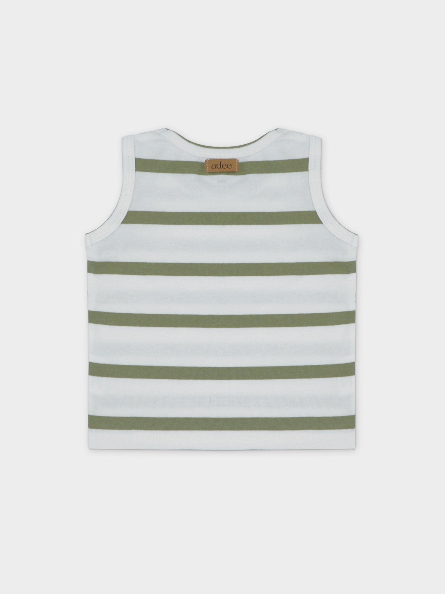 Tank Set-Green &amp; White Stripe