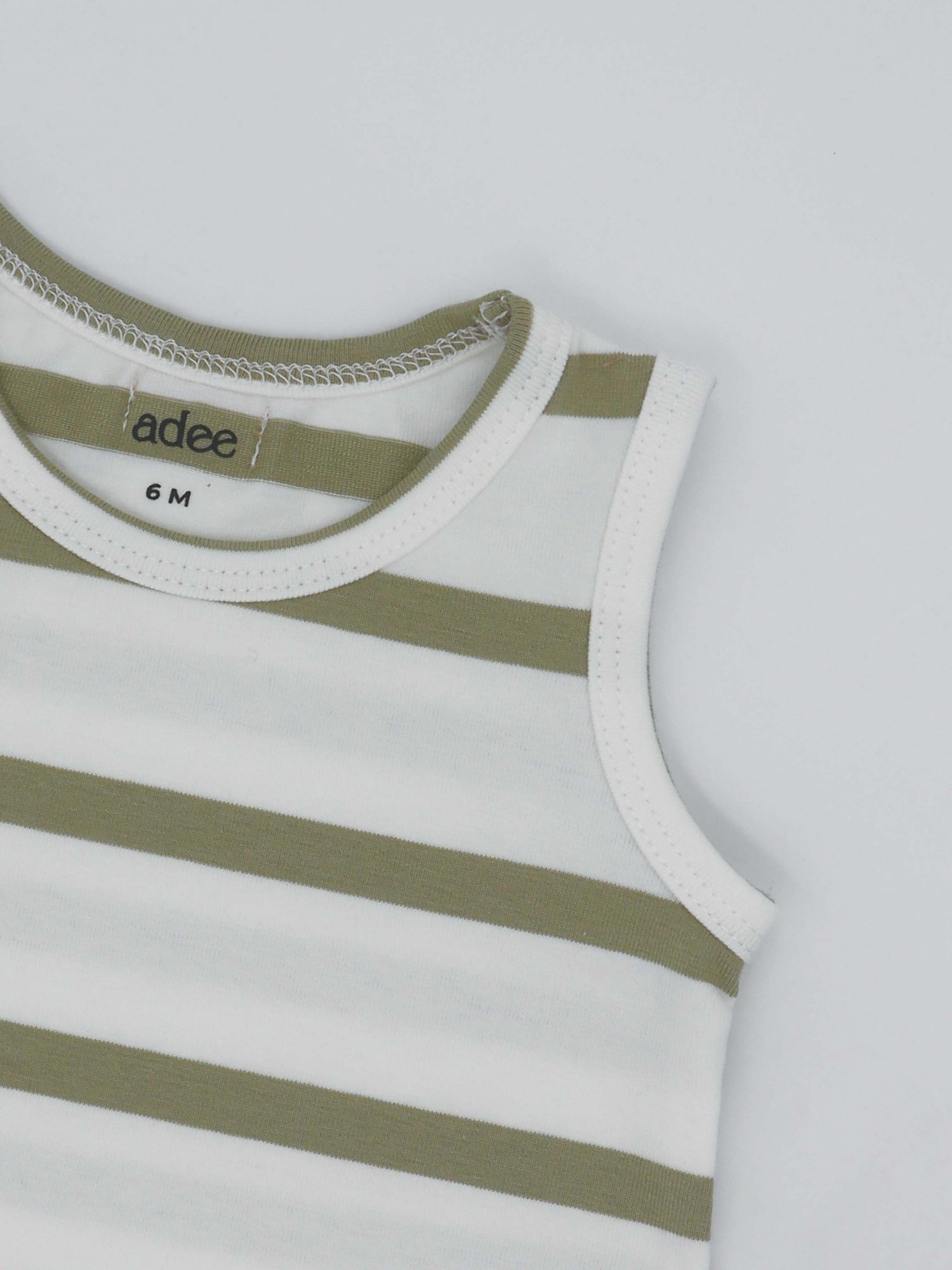 Tank Set-Green &amp; White Stripe