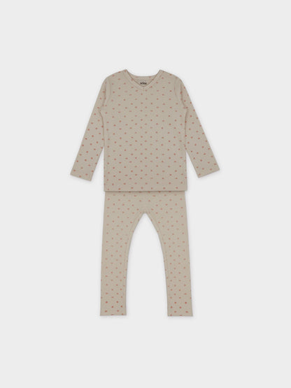 Three Line Pajama-Pink