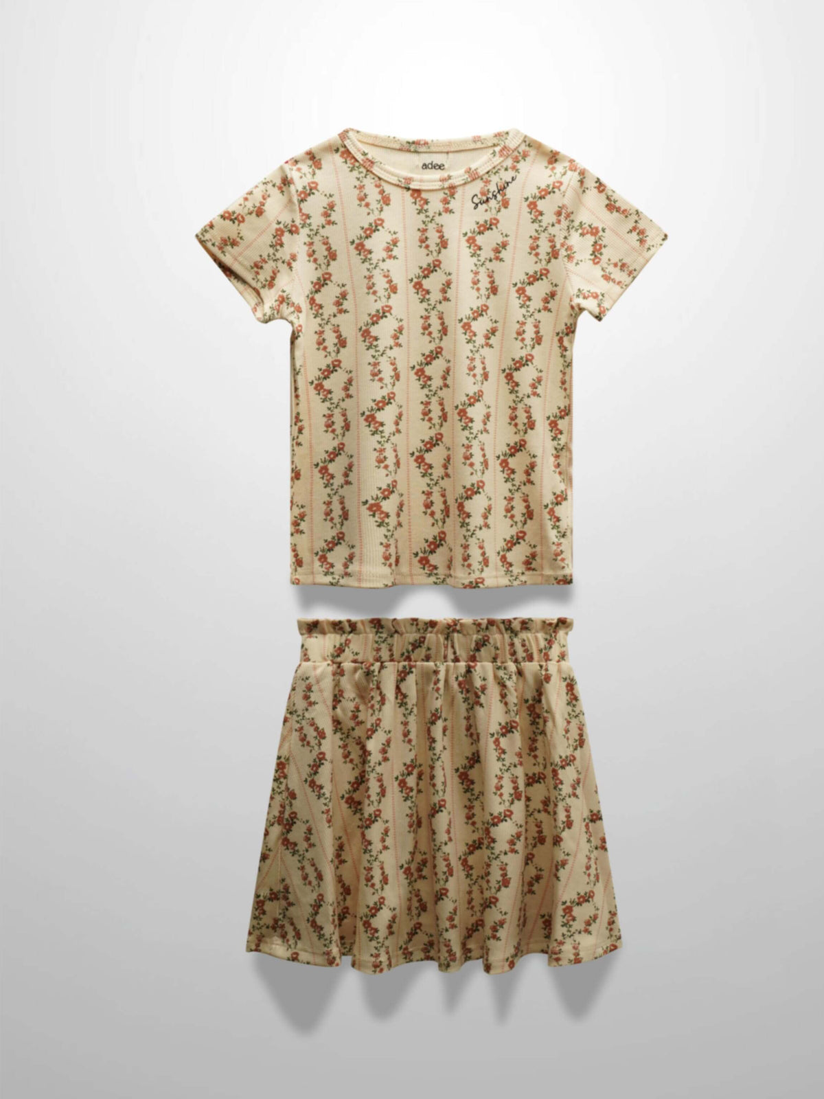 Floral outfit for girls set