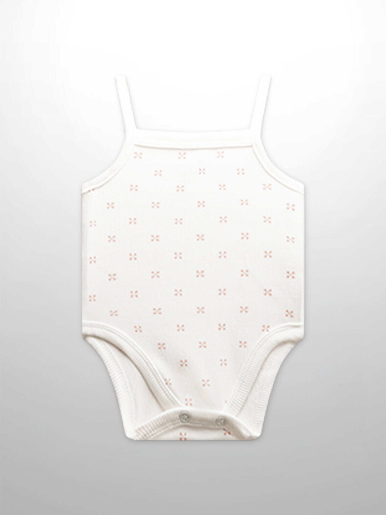 Pink diamond pattern baby bodysuit