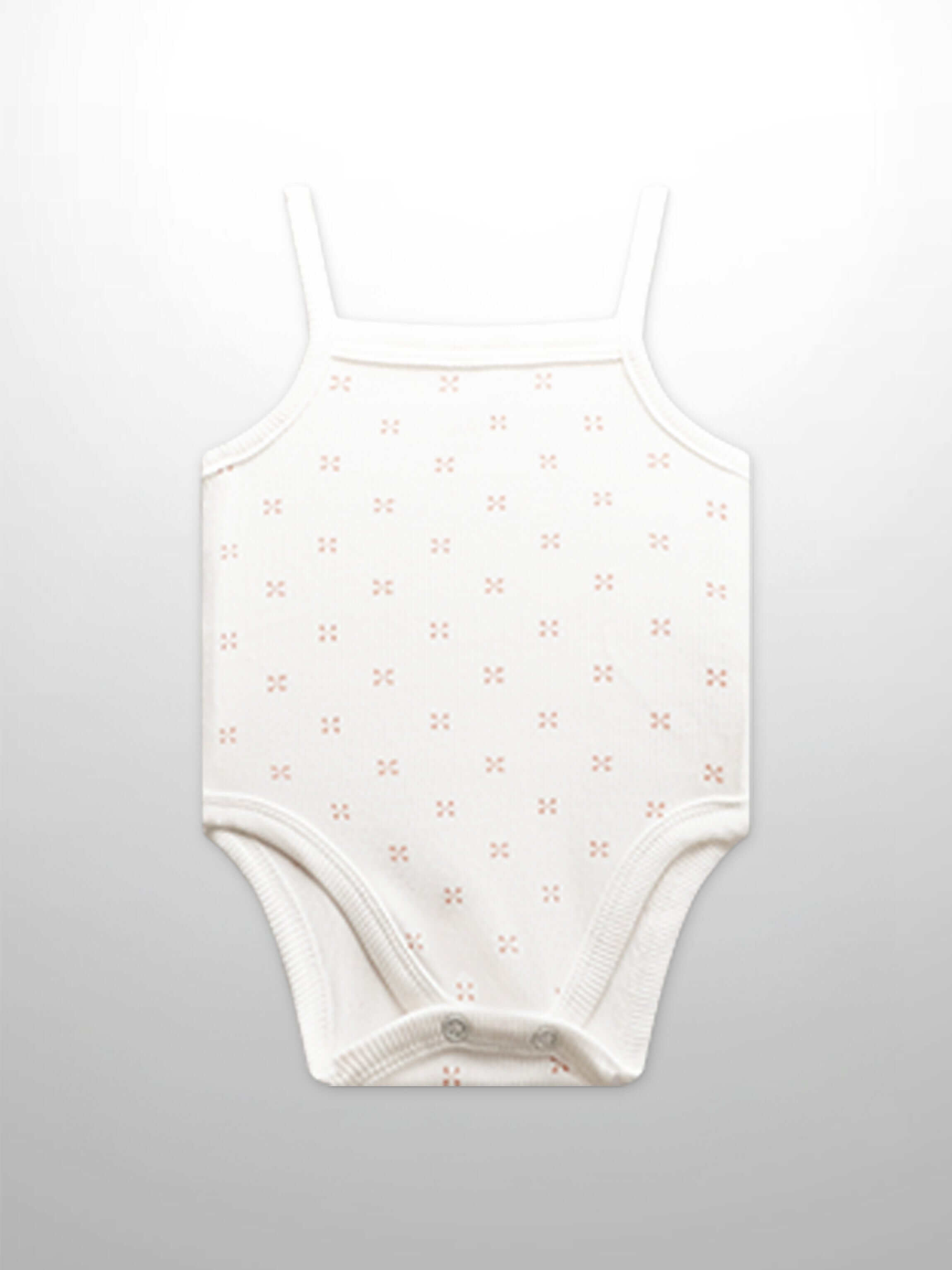 Pink diamond pattern baby bodysuit