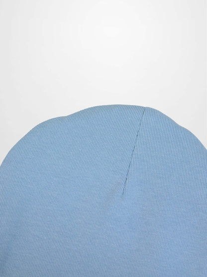 Blue Anchor Beanie for boys, light blue knit hat by Adee