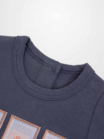 Teddy Frame Stretchy navy boys&