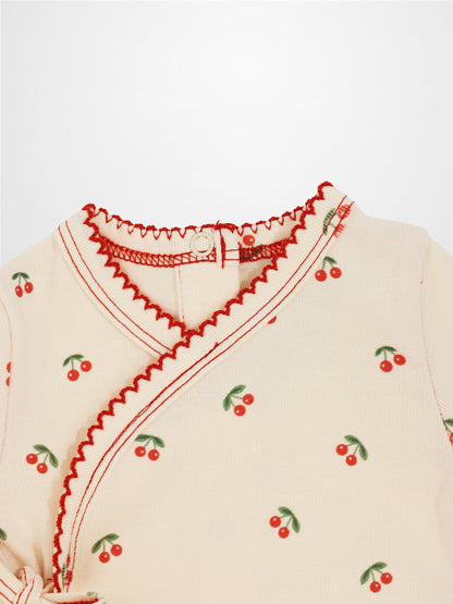 Red Cherry Stretchy girls&