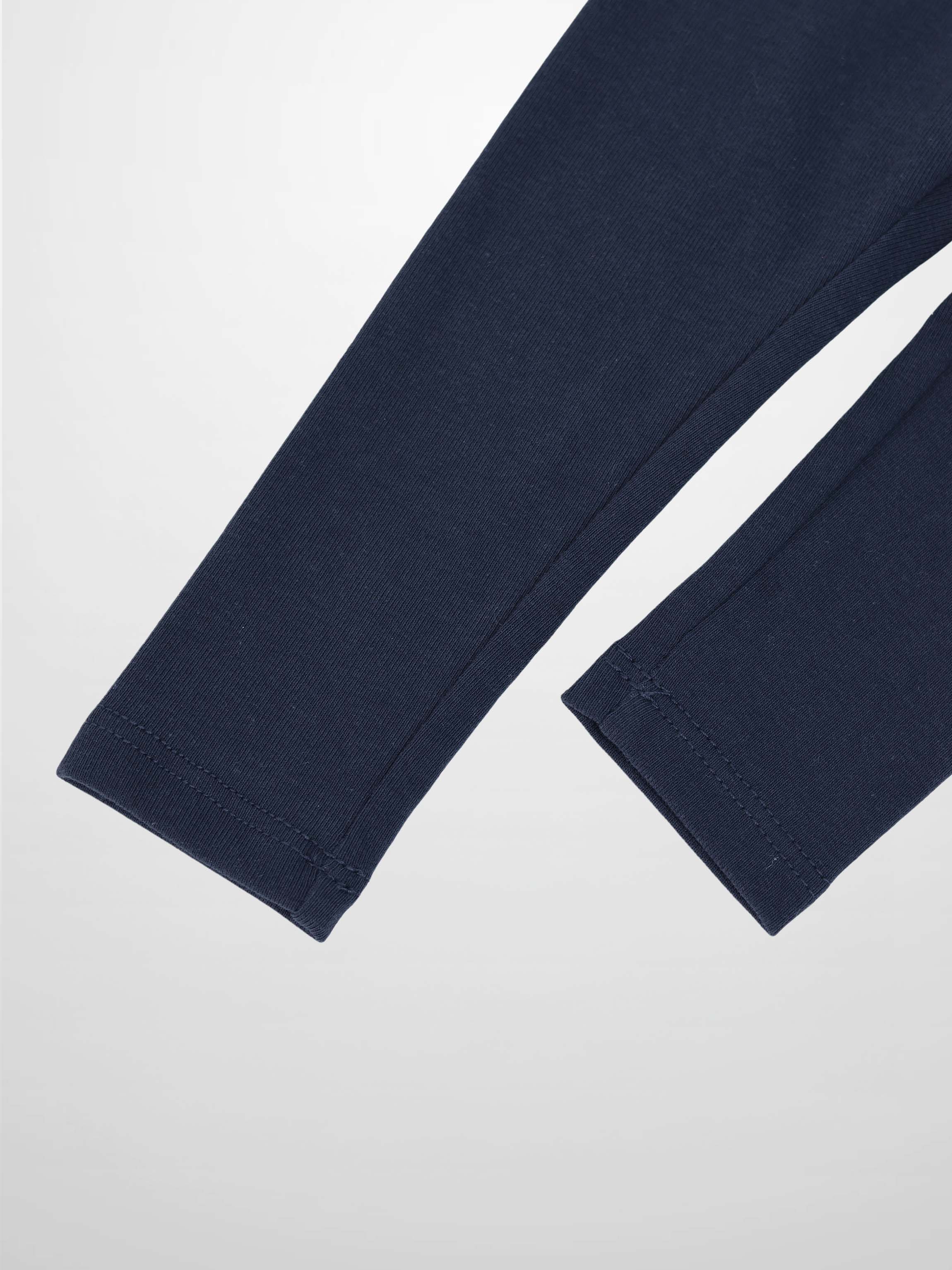 Non Ribbed Leggings - Dark Navy, Adee brand unisex bottoms