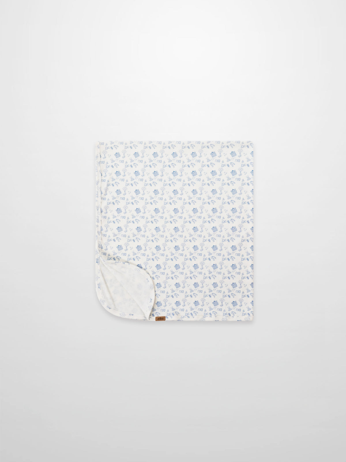 Little Storybook Blanket - Blue, Adee boys swaddle blanket with blue pattern