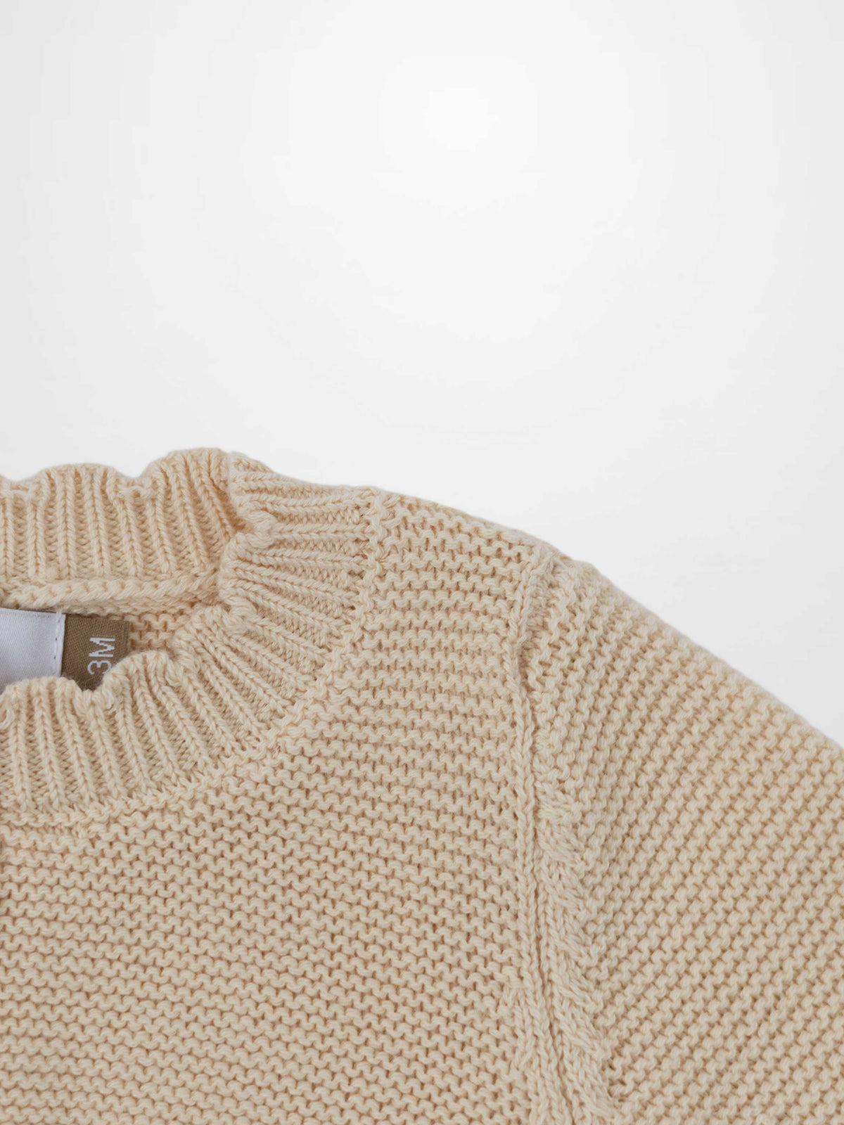 Cropped ivory knit cardigan for girls by Adee, dressy top.
