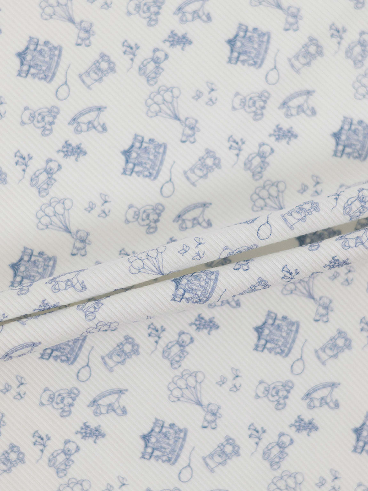 Little Storybook Blanket - Blue boys swaddle blanket by Adee