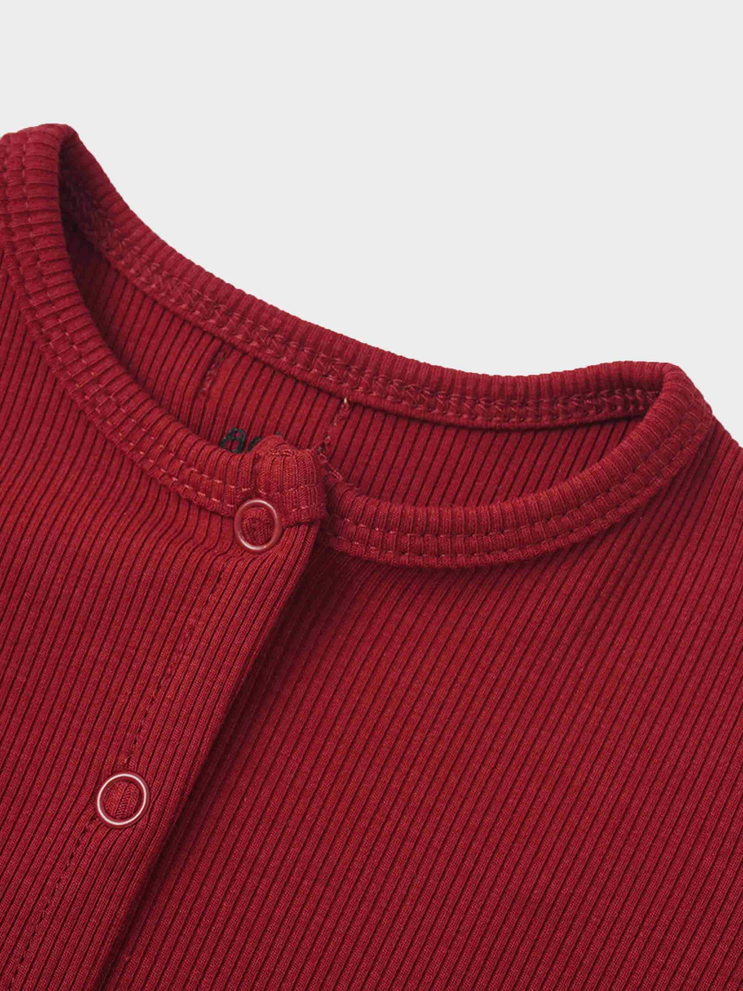 Thin Ribbed Cardigan - Burgundy