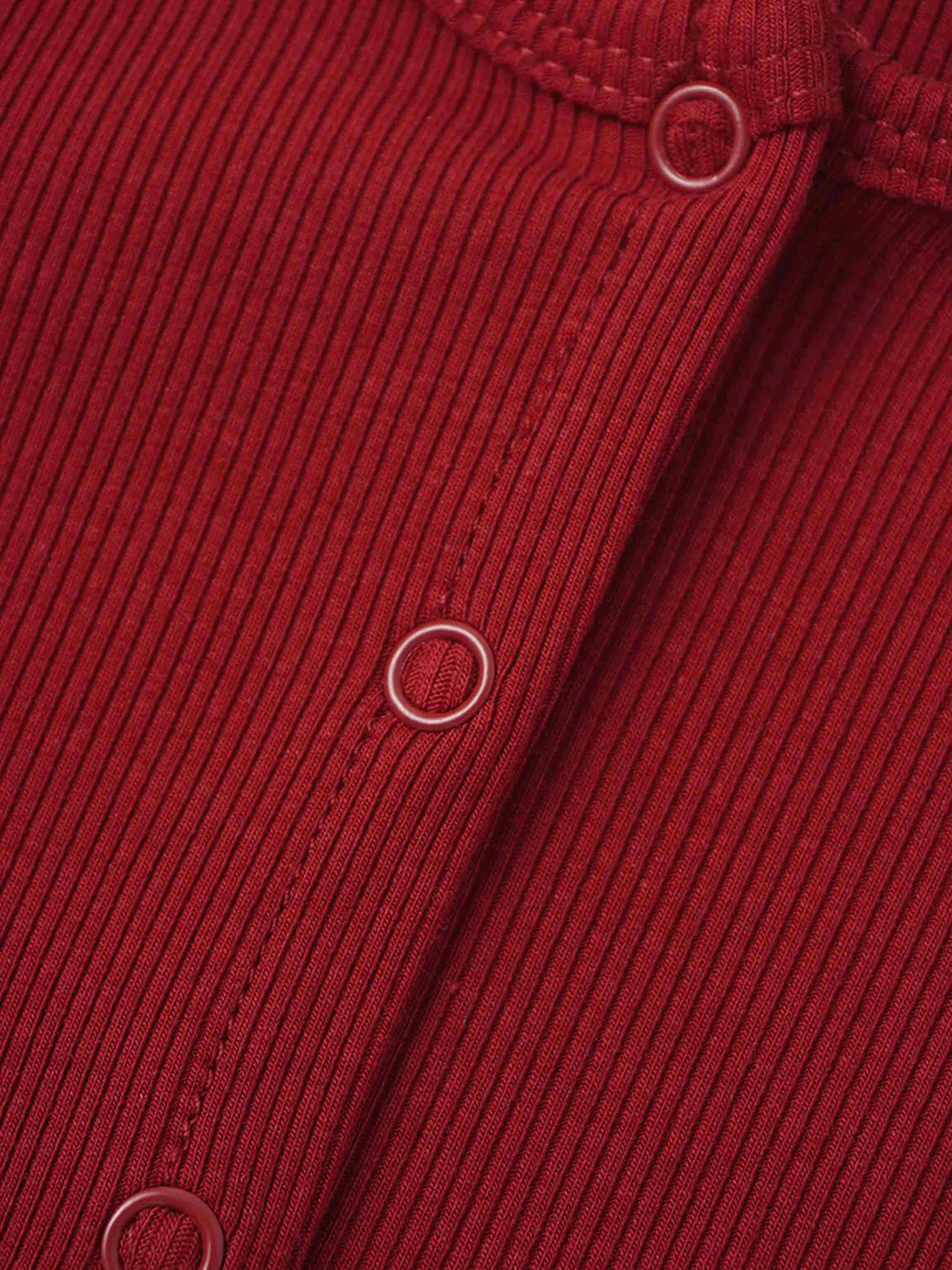 Thin Ribbed Cardigan - Burgundy