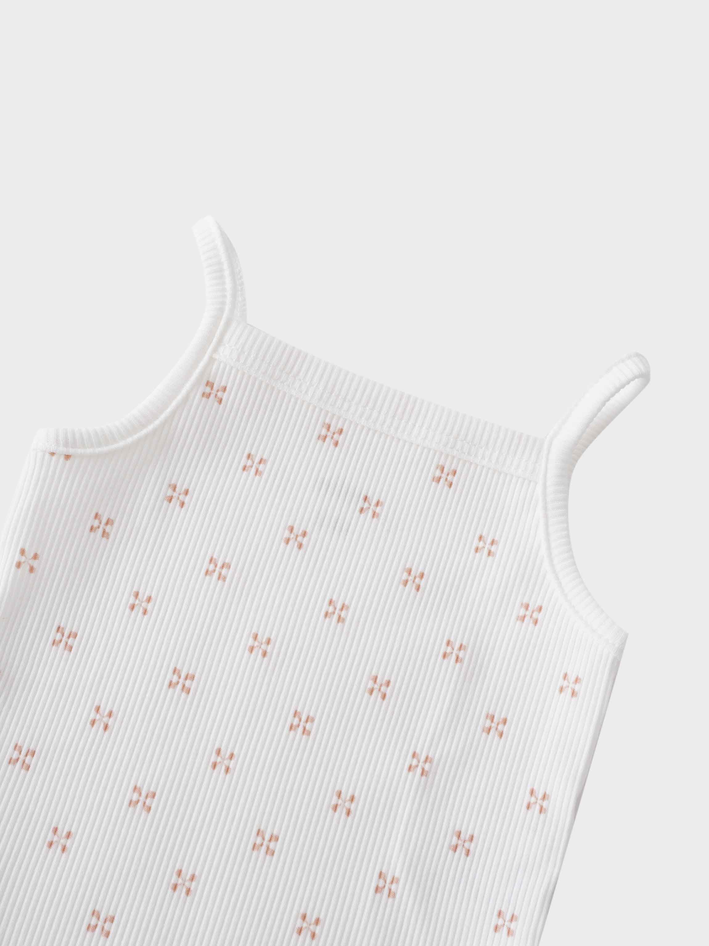 Pink diamond pattern baby bodysuit