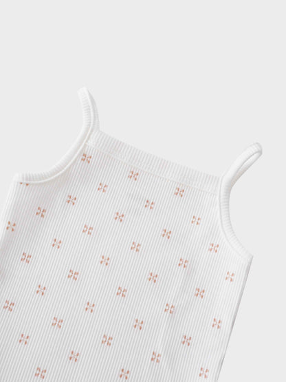 Pink diamond pattern baby bodysuit