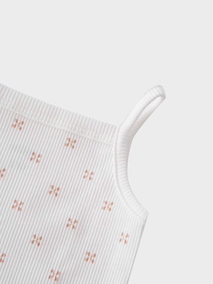 Pink diamond patterned baby bodysuit