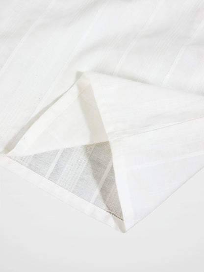 Textured white cotton shirt for boys by Adee, dressy top