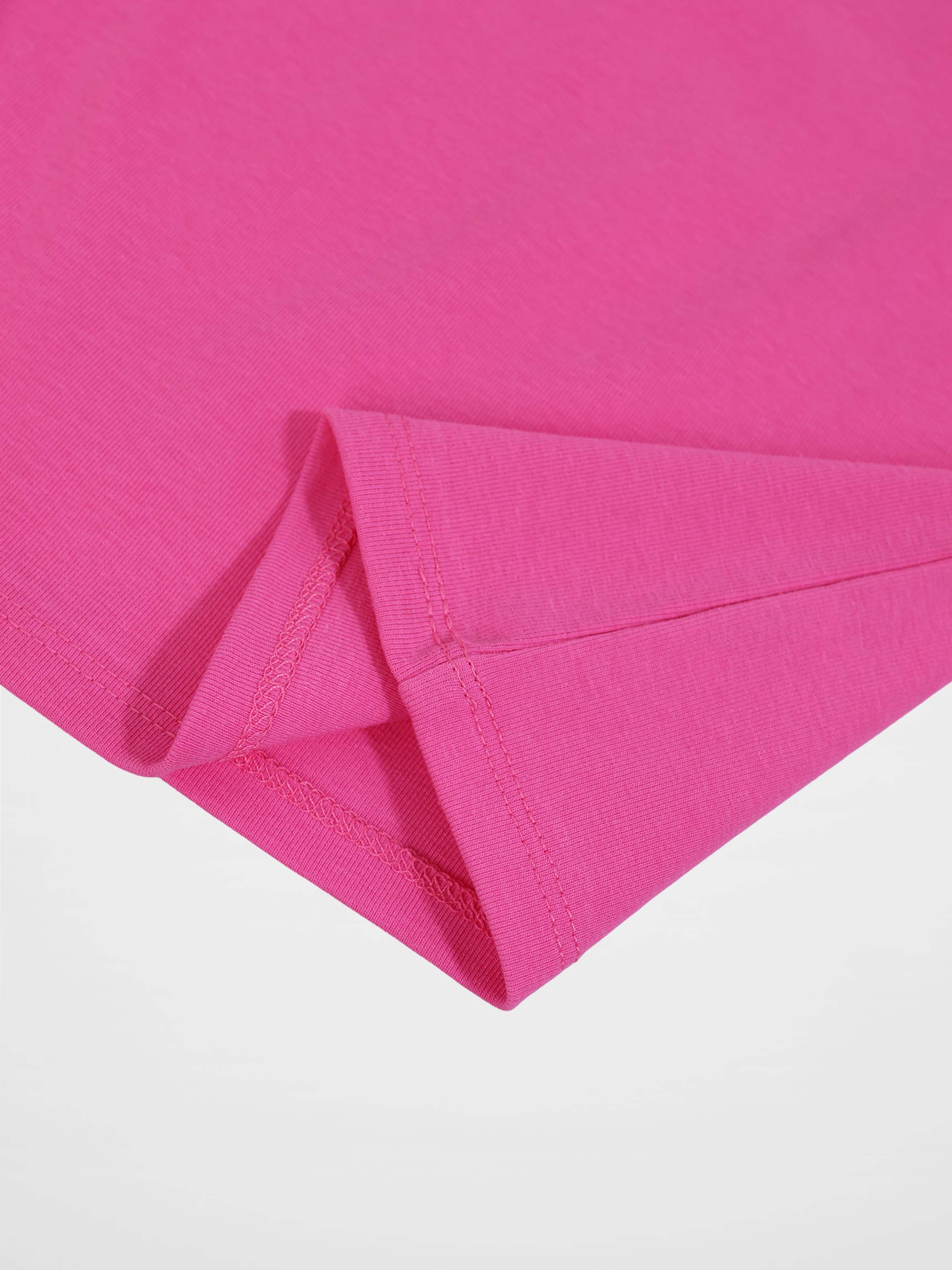 Short Sleeve Bubble T-Shirt - Pink