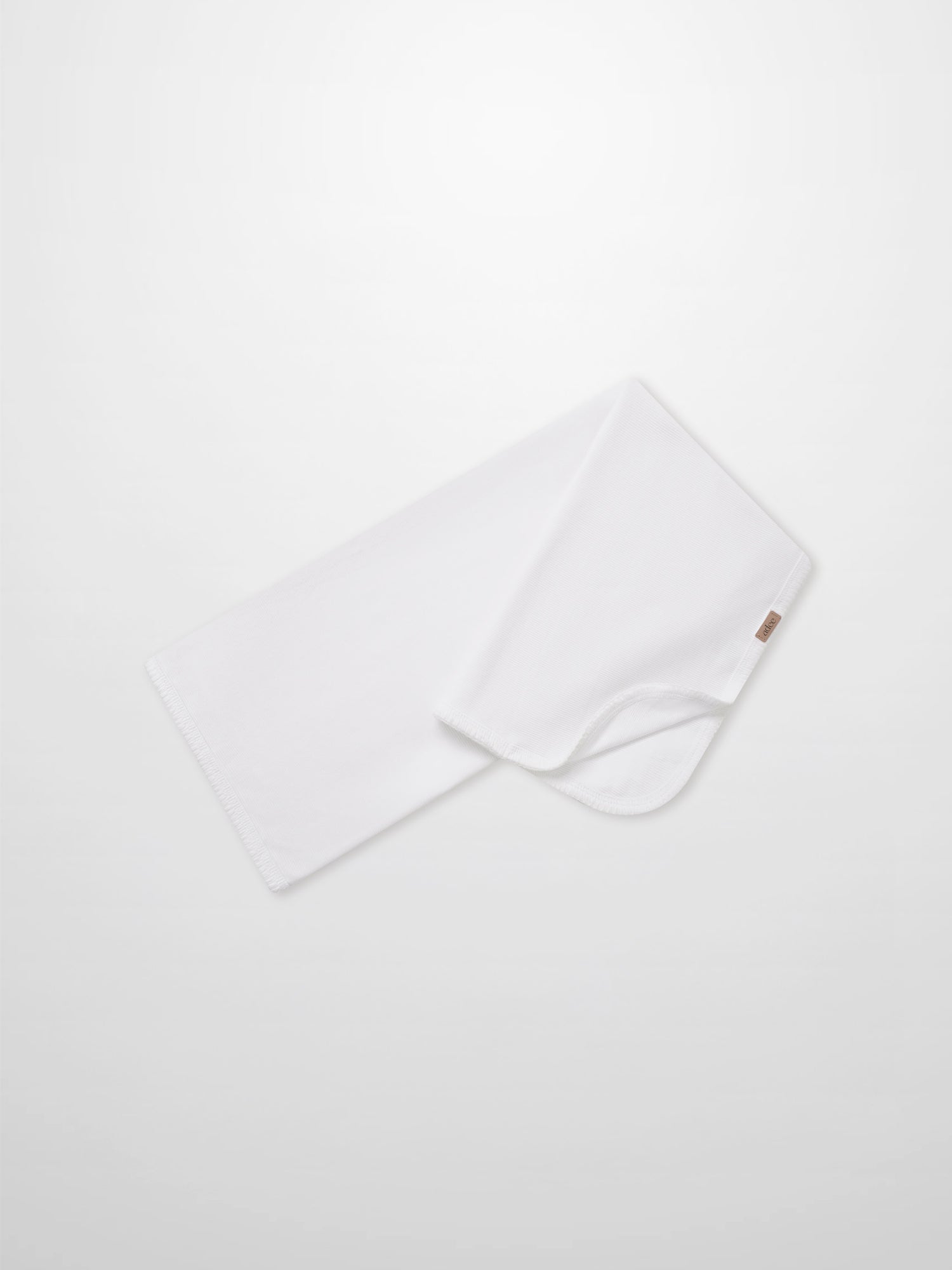 Legacy Stitch Blanket White, unisex swaddle blanket by Adee