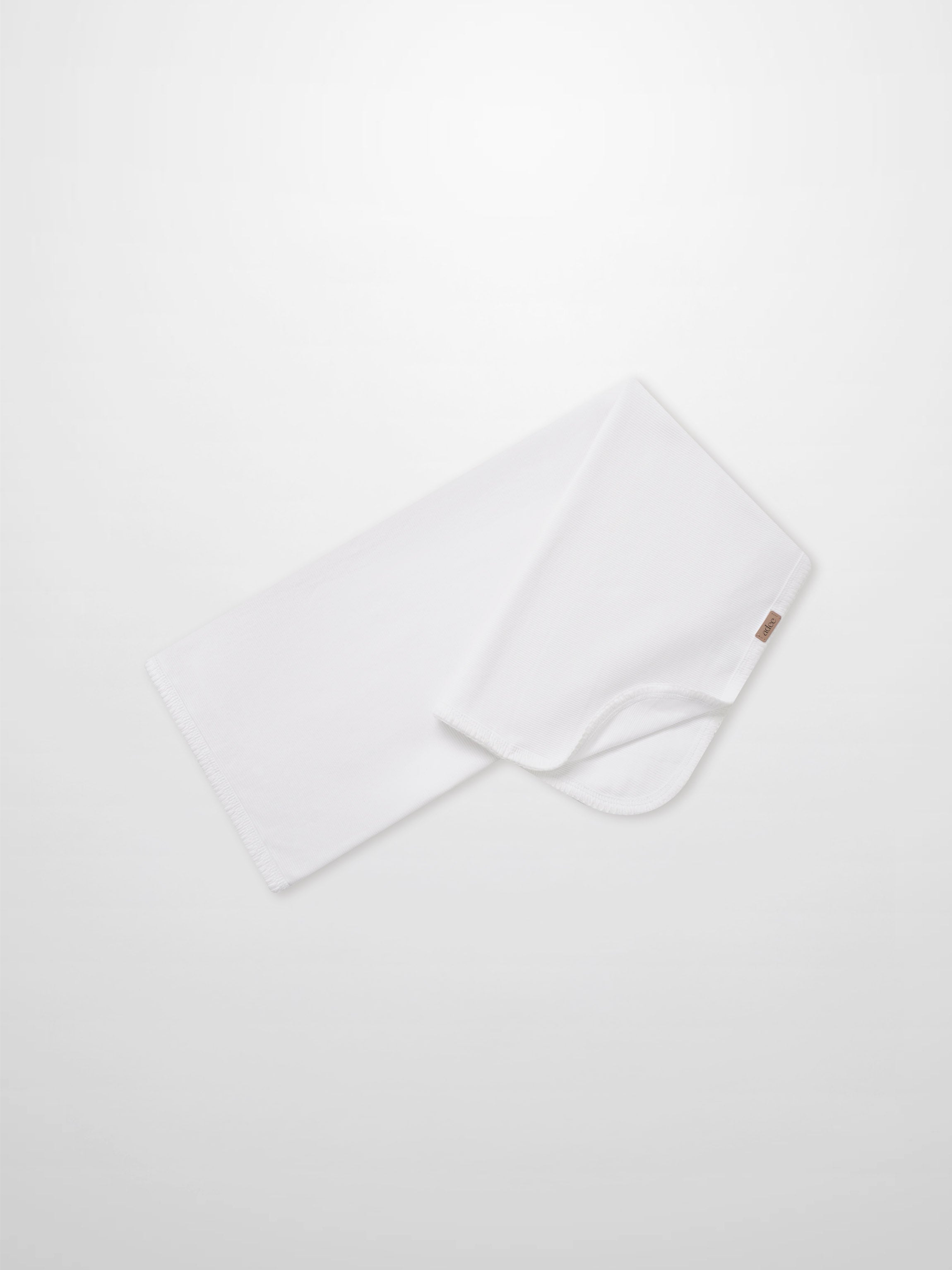 Legacy Stitch Blanket White, unisex swaddle blanket by Adee