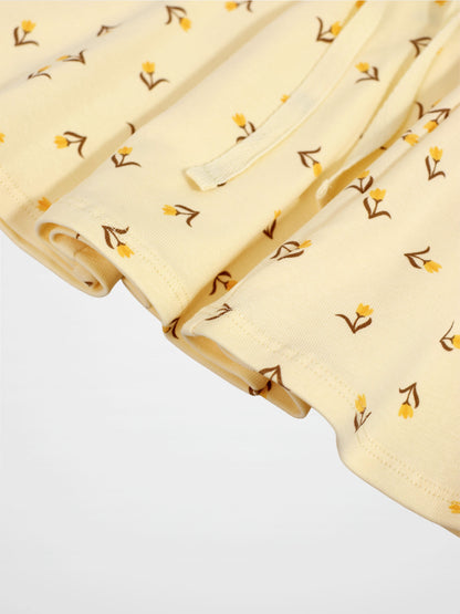 Butter Yellow Tulip 6 Panel Skirt