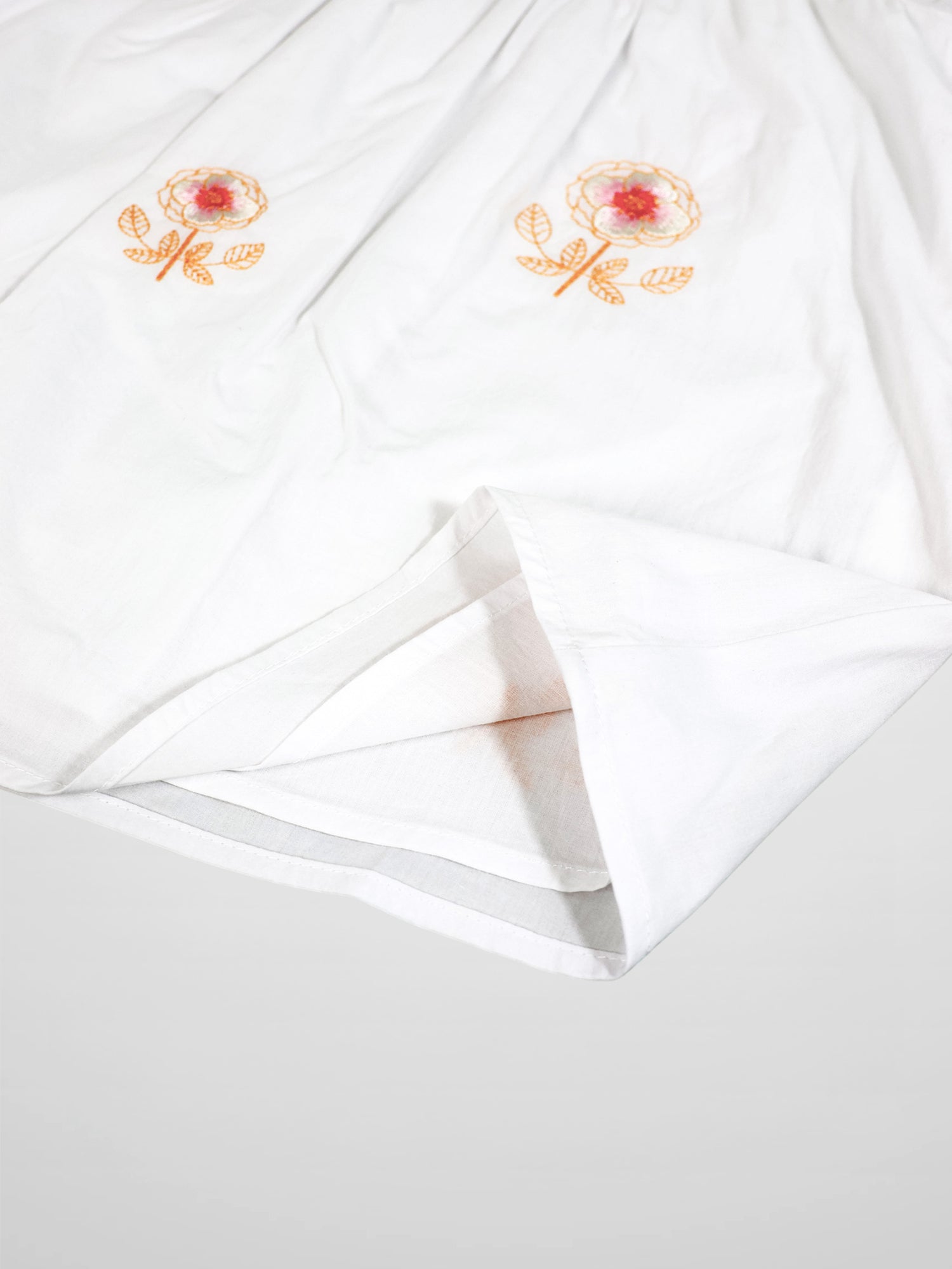 Embroidered Flower Shirt by Adee, white girls&