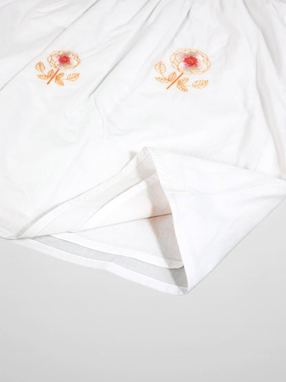 Embroidered Flower Shirt by Adee, white girls&