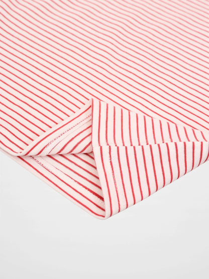 Little Paris Bloomers &amp; Tank Set - Ruffles, pink and red striped knit fabric