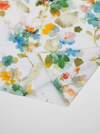 Pastel Flower Bloomers Set for little girls in a floral watercolor print