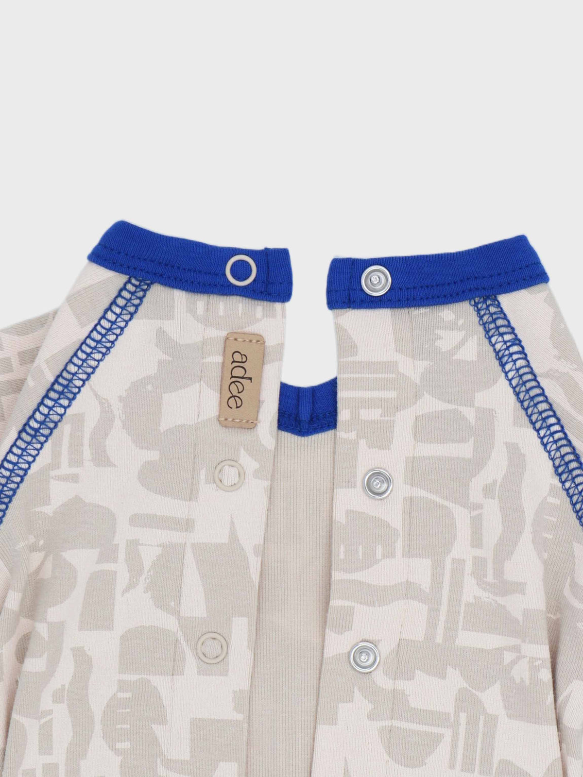 baby jumpsuit blue accents trendy  boys