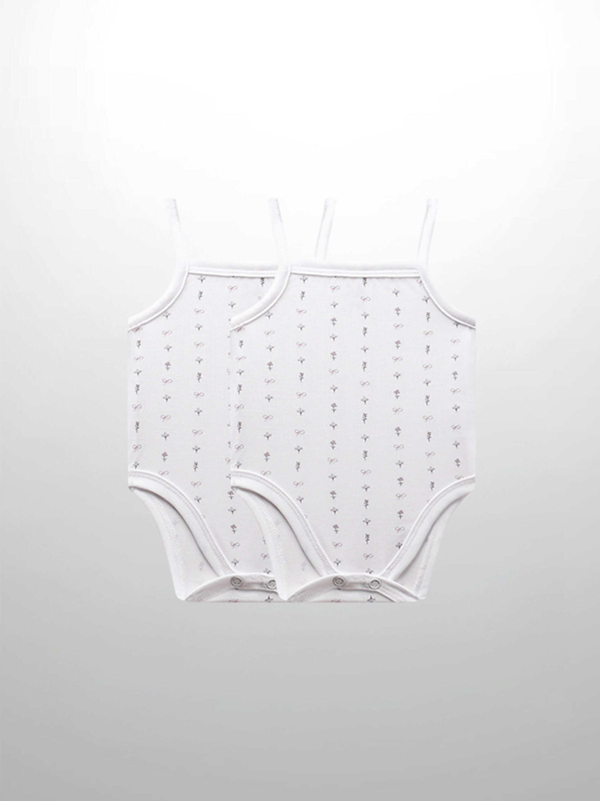 Bow undershirts for baby girls