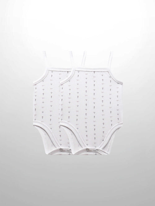 Bow undershirts for baby girls