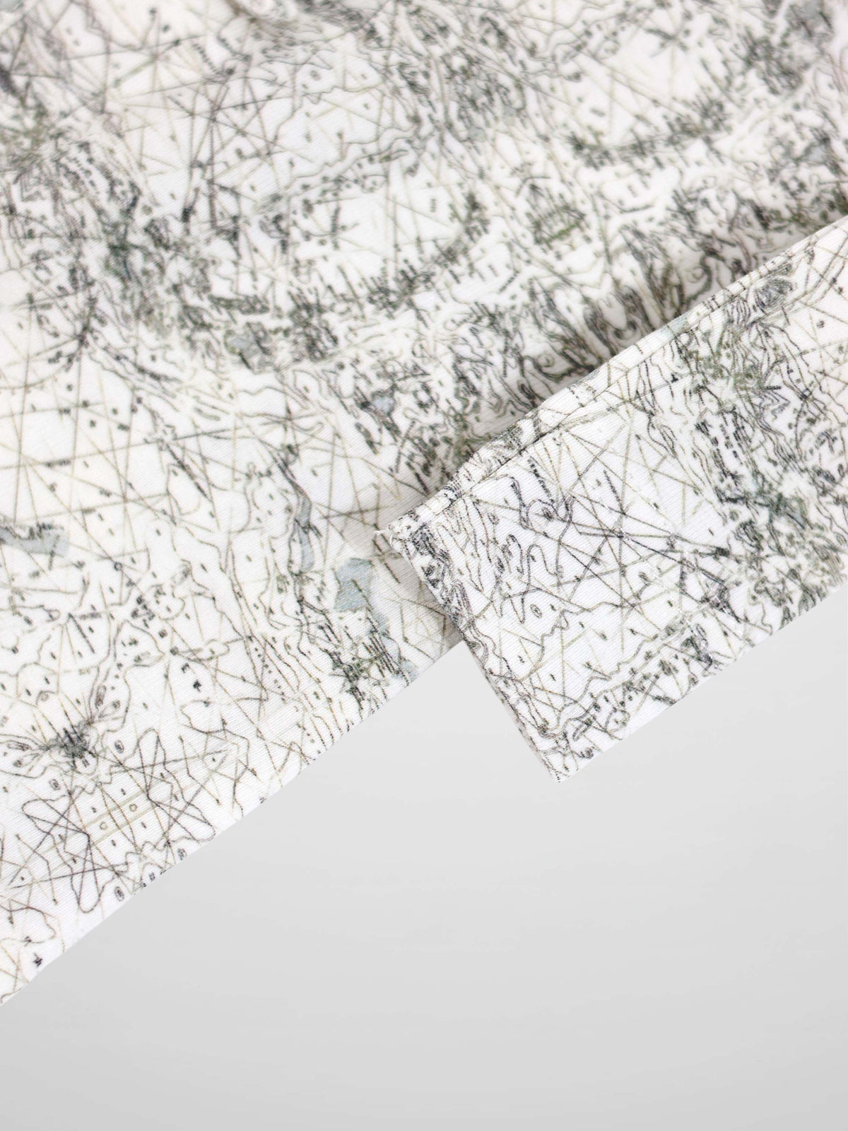 Map Stretchy boys stretchies; sage green map print by Adee