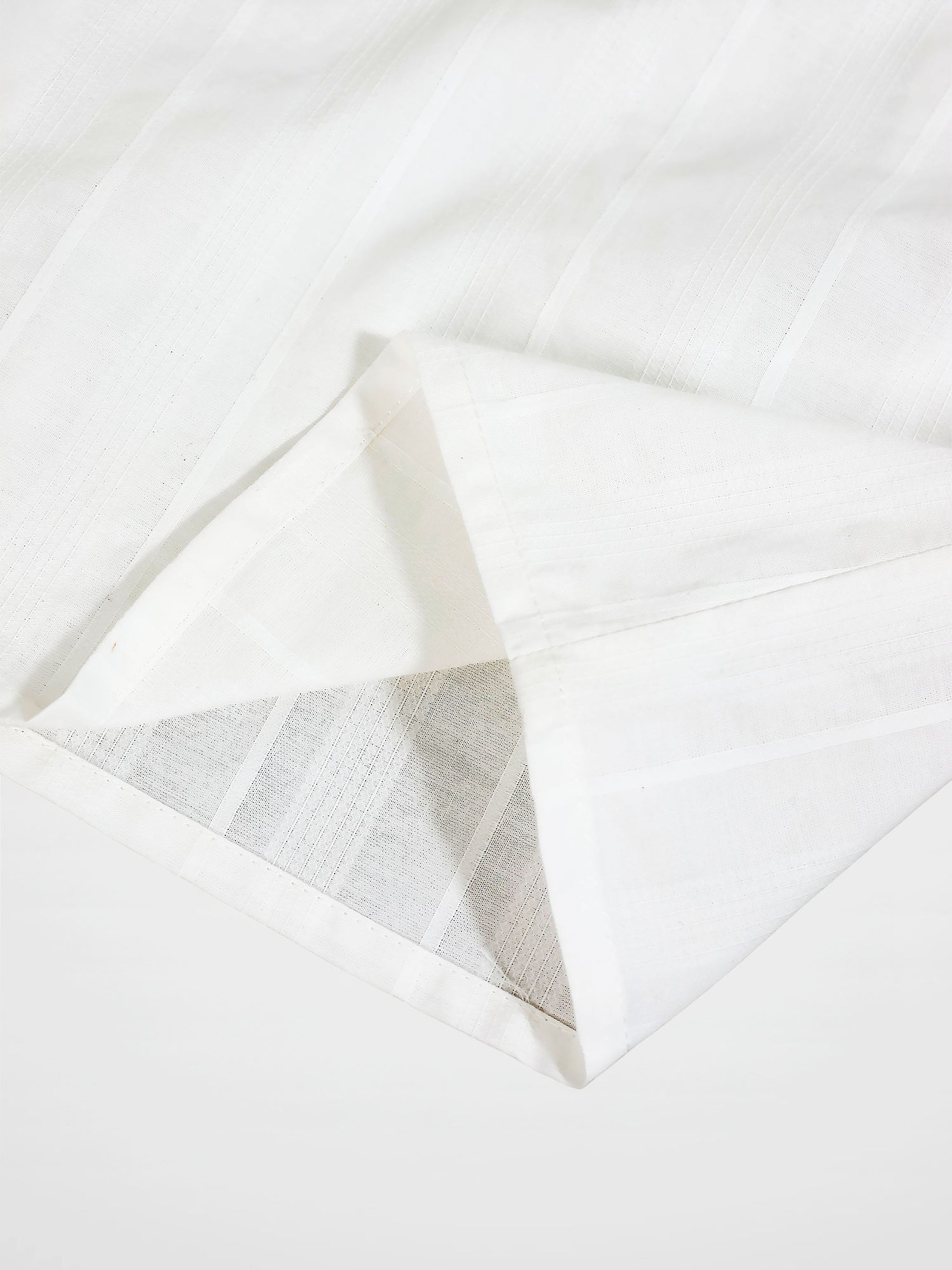 Textured White Cotton Shirt