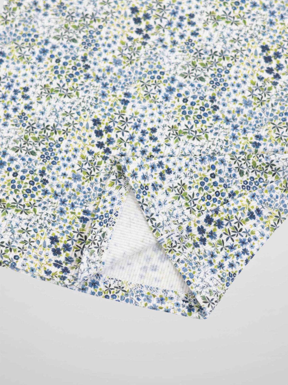 Blue floral girls pajamas by Adee featuring a blue flower print