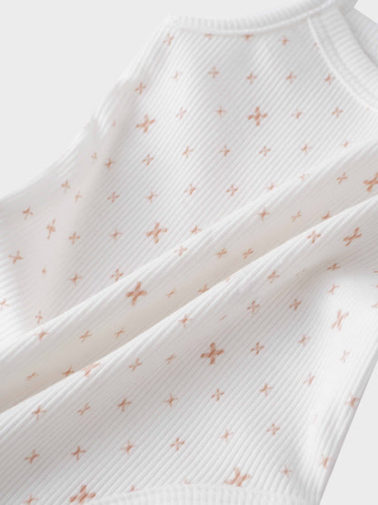 Pink diamond pattern bodysuit fabric